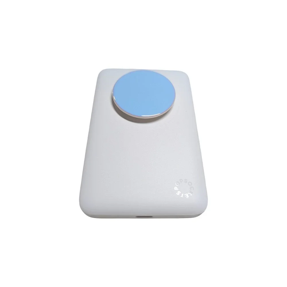 Gg4-R PopSockets PowerPack 5000mAh MagSafe & Grip White Iridescent Referb Tested